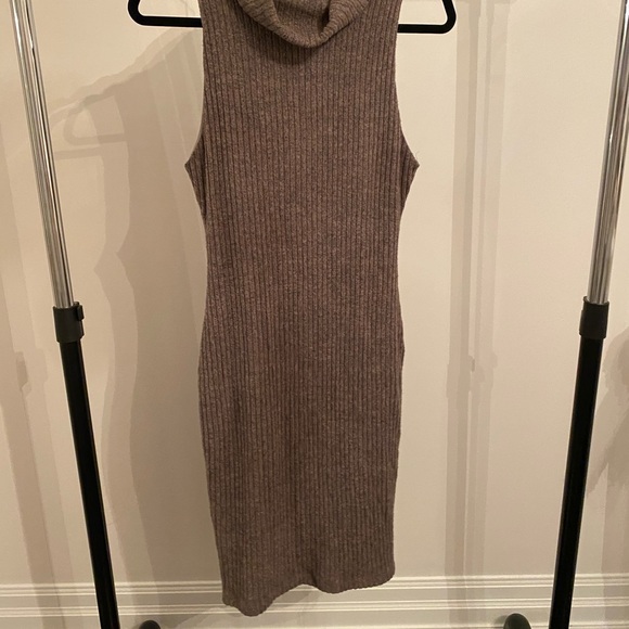 Shop WTD Turtle Neck Midi Sweater Dress - Picture 2 of 4